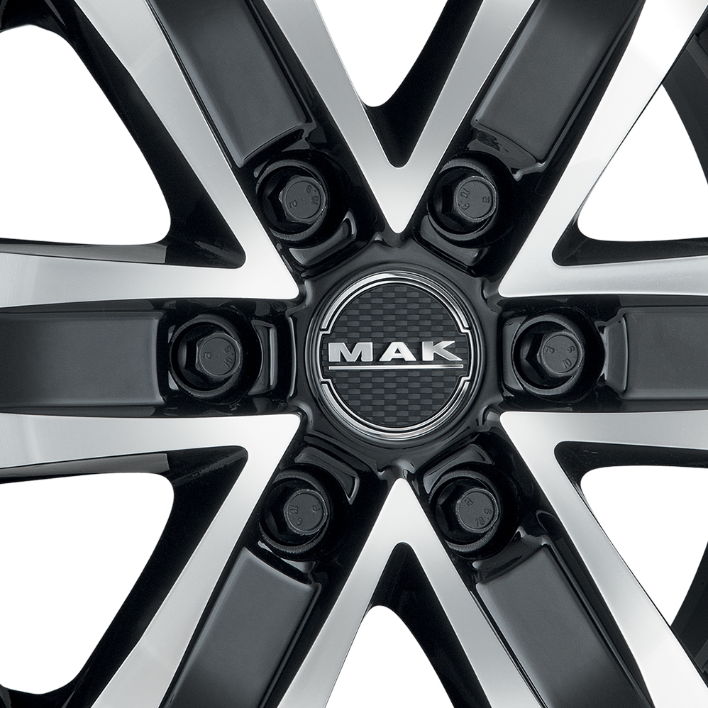 18" MAK STONE6 Black Mirror Alloy Wheels