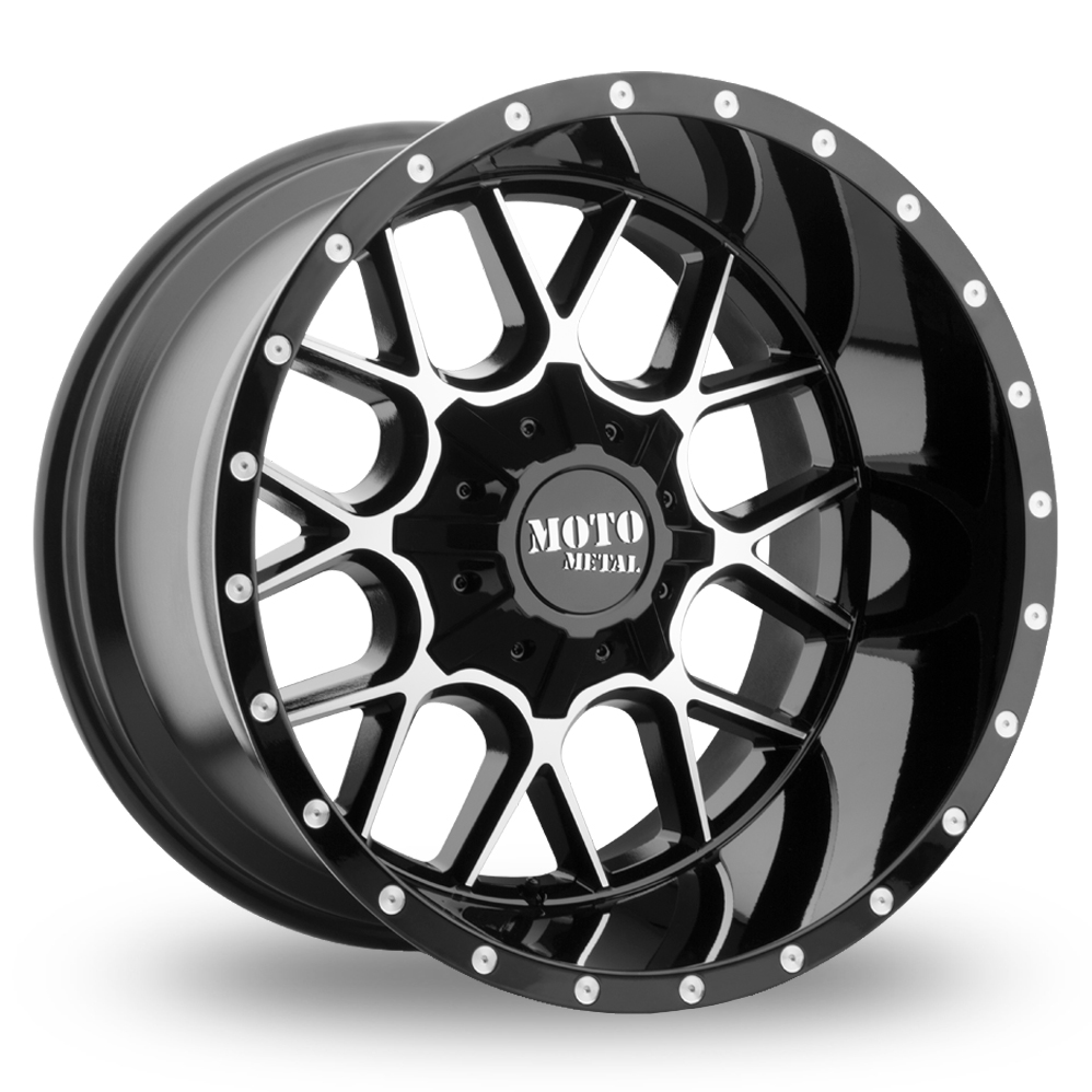 Moto Metal MO986 Siege (USA Warehouse) Gloss Black Machined Alloy Wheels