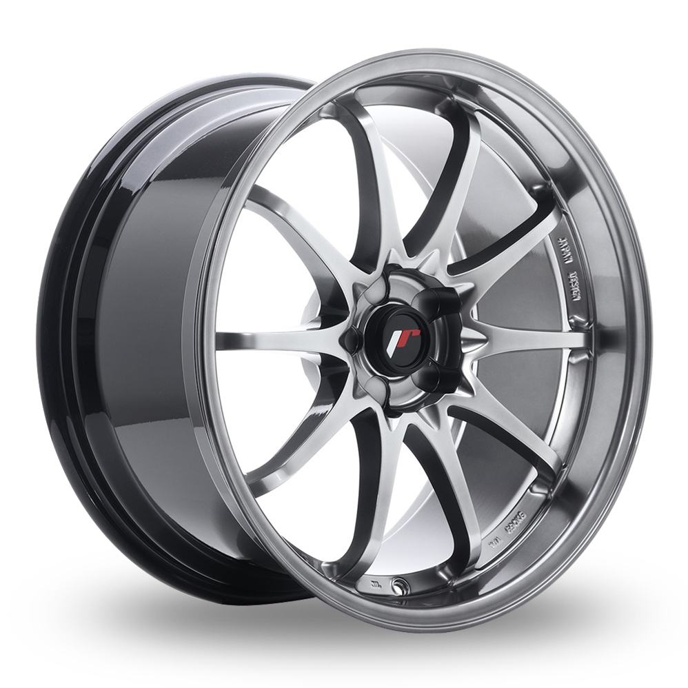 Japan Racing JR5 (9.5x19) (Custom Fitment) Hyper Black Alloy Wheels
