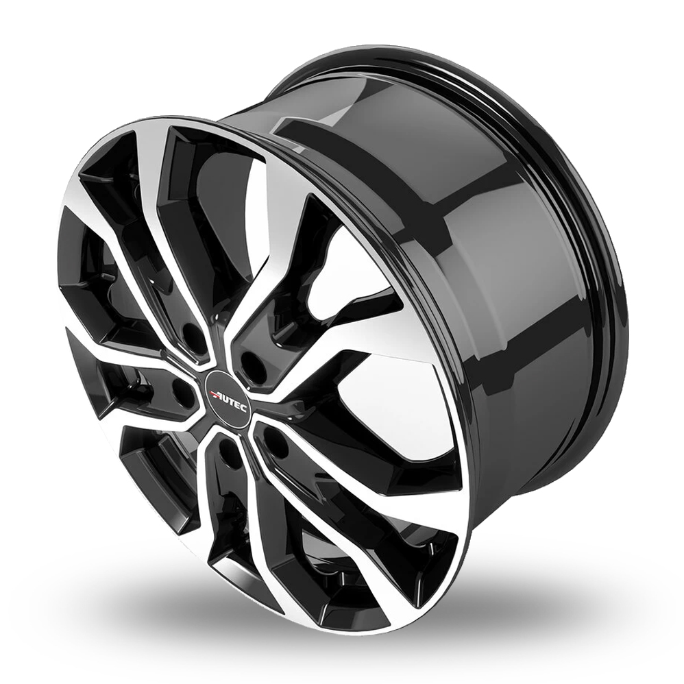 16" Autec Kiso Black Polished Alloy Wheels