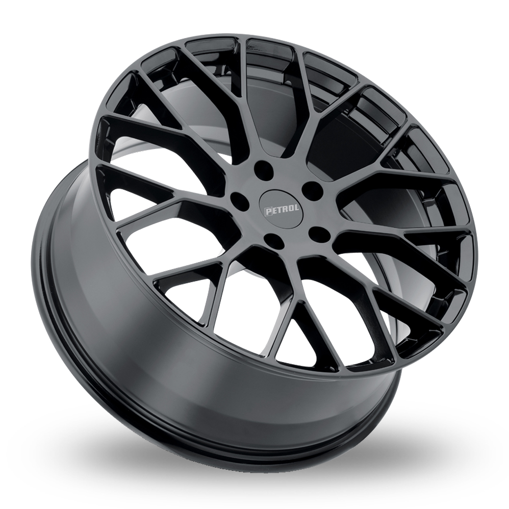 15" Petrol P2B (USA Warehouse) Gloss Black Alloy Wheels