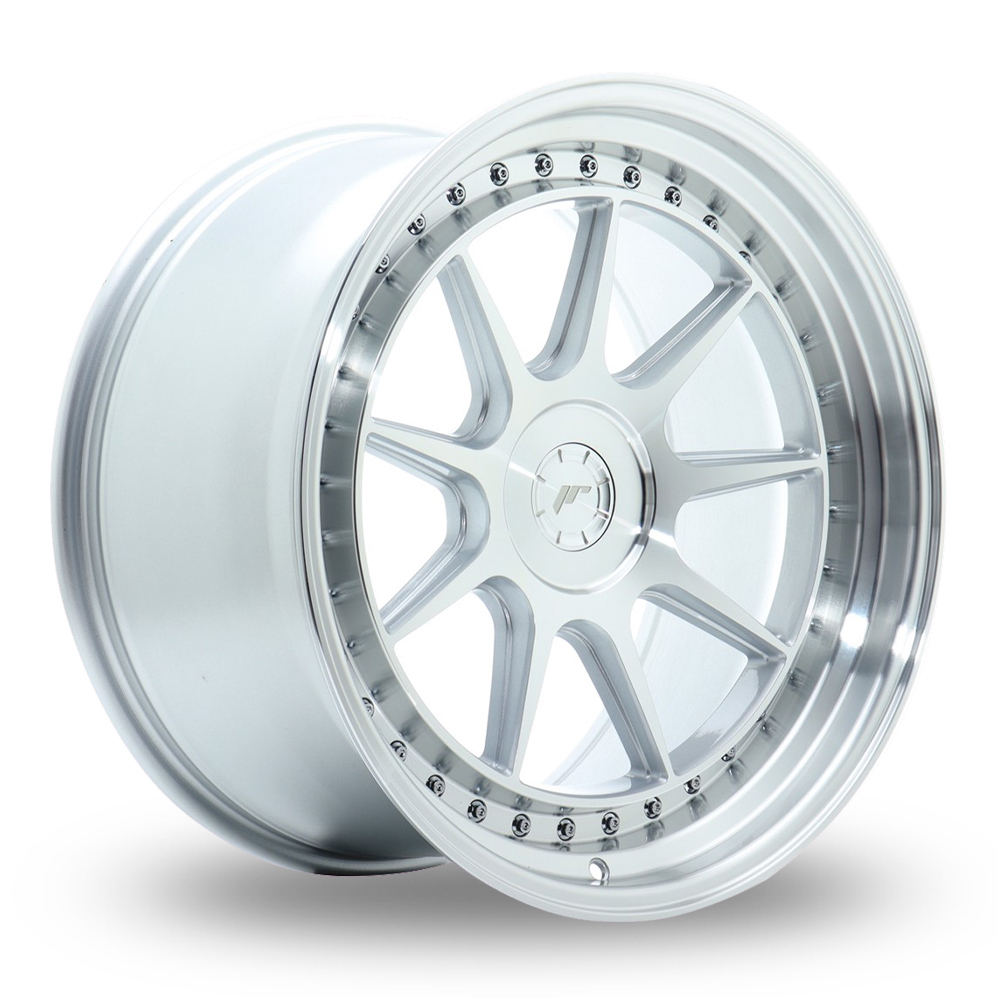 Japan Racing JR47 (8.5x19) (Custom Fitment) Silver Machined Face Alloy Wheels