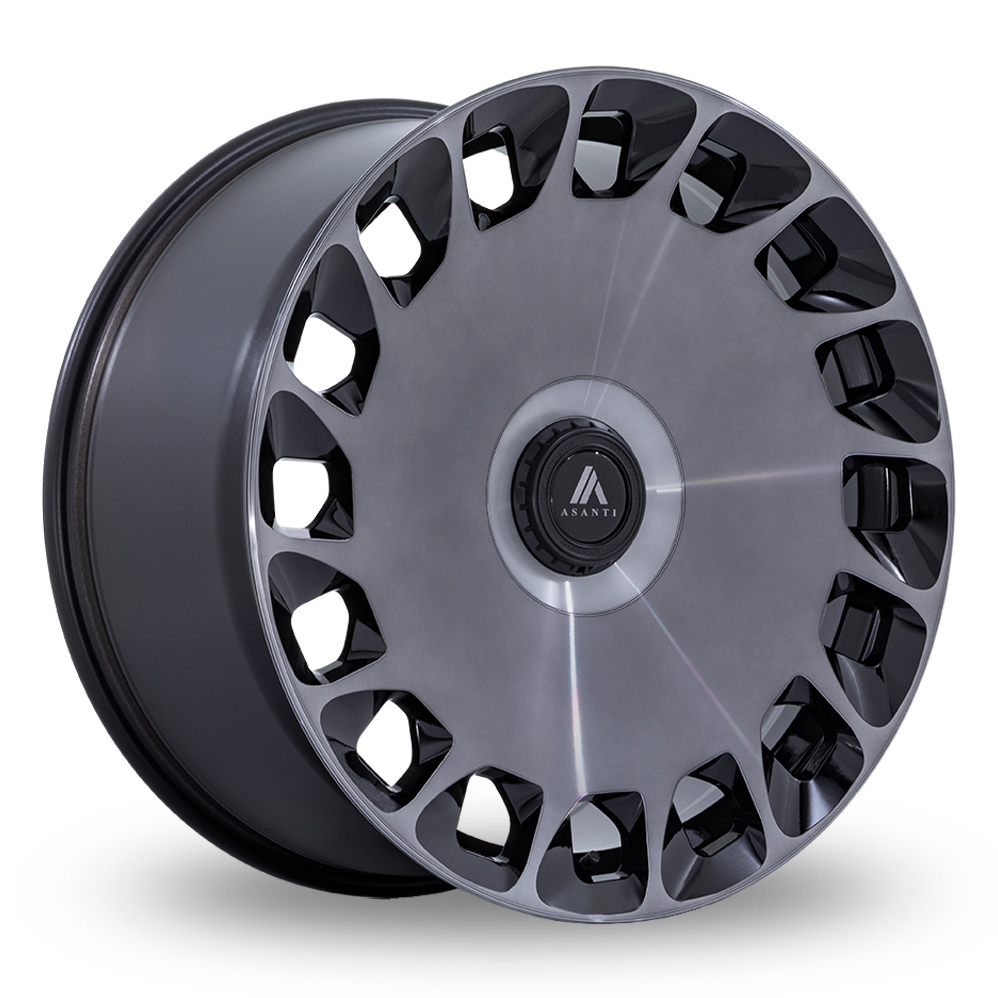 Asanti Black AB045 Aristocrat Gloss Black Machined FC With DDT Alloy Wheels
