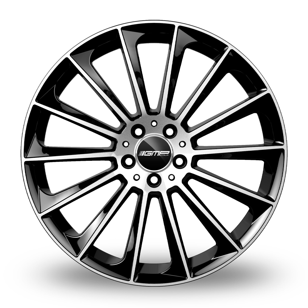 18" GMP Italia Stellar Black Polished Alloy Wheels