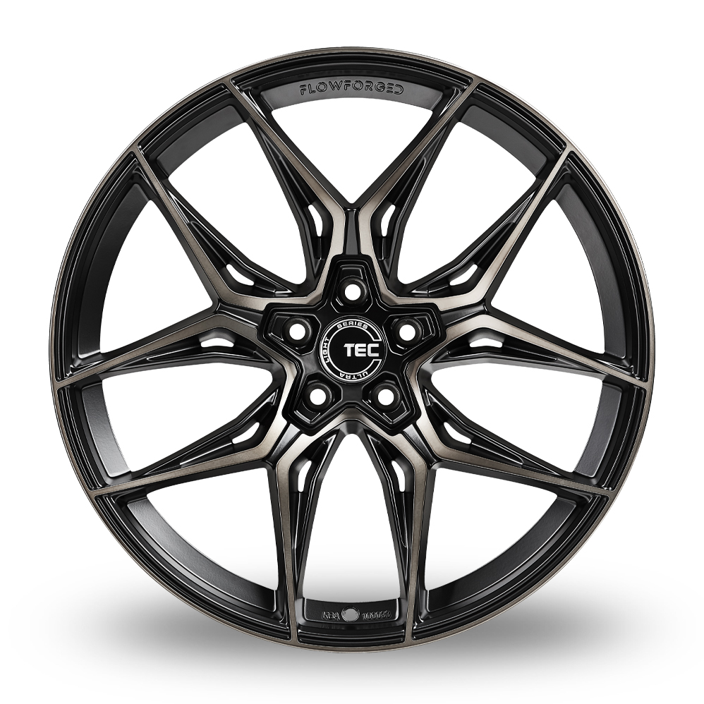 19" TEC Speedwheels GT9 Matt Black Polished Alloy Wheels