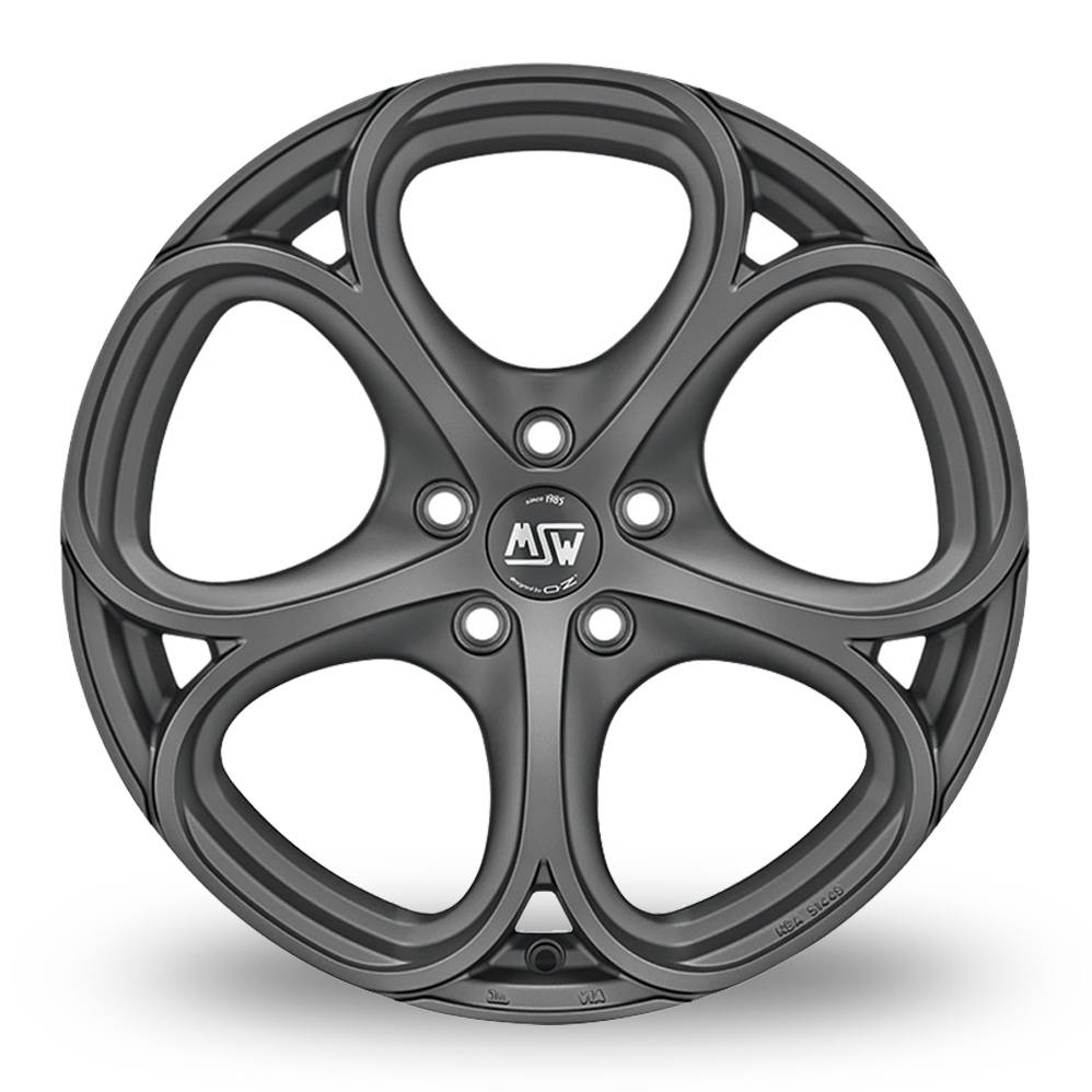 18" MSW (by OZ) 82 Matt Gunmetal Alloy Wheels