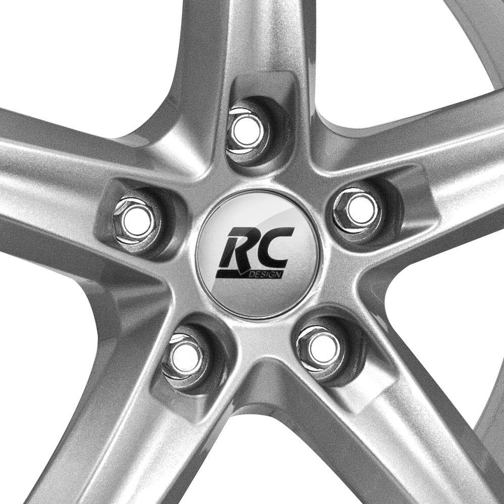 15" RC Design RC24 Crystal Silver Alloy Wheels