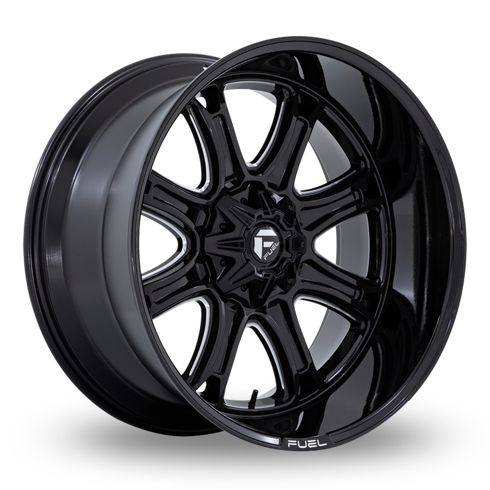 Fuel Off-Road Darkstar (USA Warehouse) Gloss Black Milled Alloy Wheels