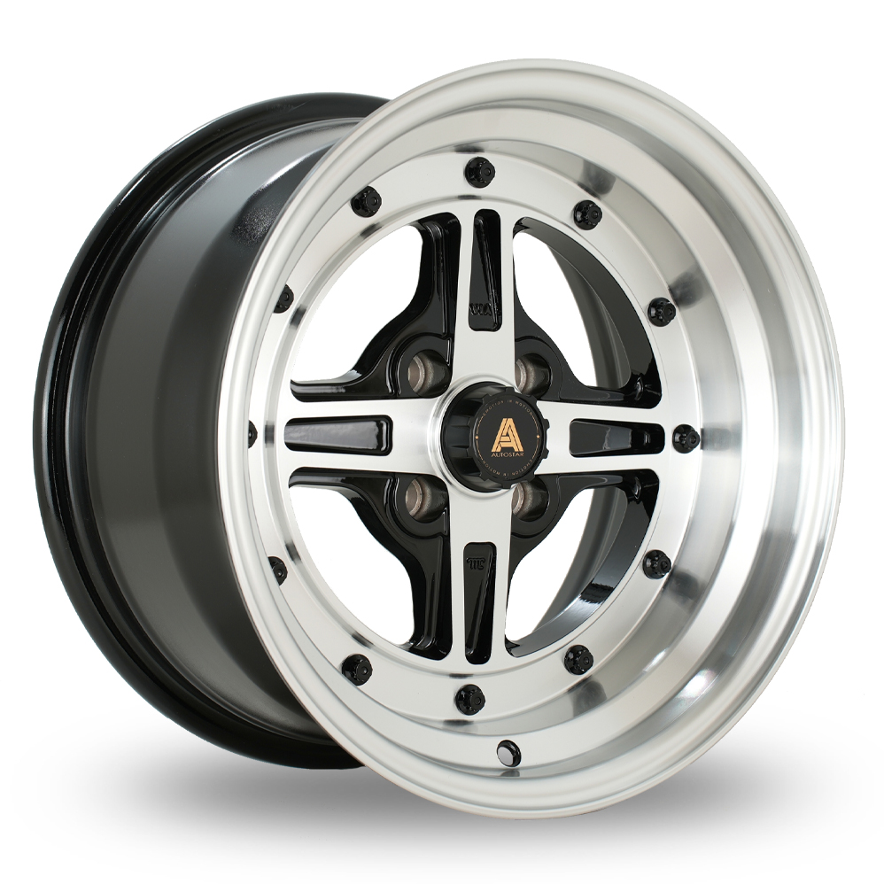 Autostar Kashiko Black Polished Alloy Wheels