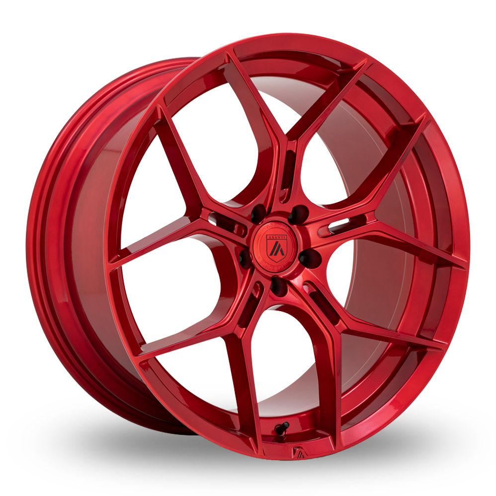 Asanti Black ABL-37 Monarch (USA Warehouse) Candy Red Alloy Wheels