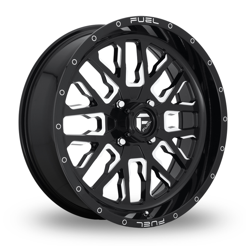 Fuel Off-Road D611 Stroke UTV (USA Warehouse) Gloss Black Milled Alloy Wheels