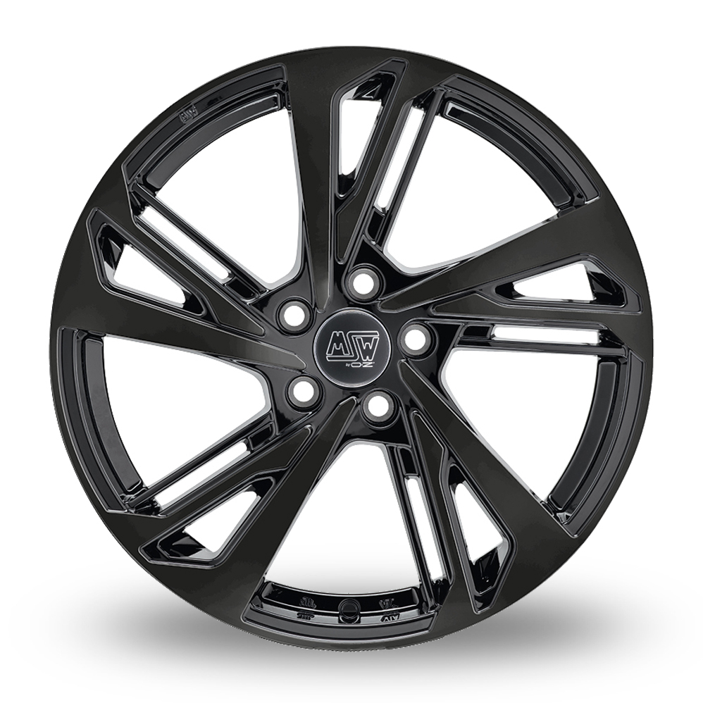 18" MSW (by OZ) 60 Gloss Black Alloy Wheels