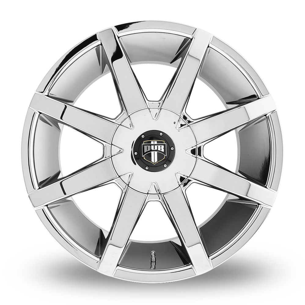 22" DUB S201 Push Chrome Plated Alloy Wheels