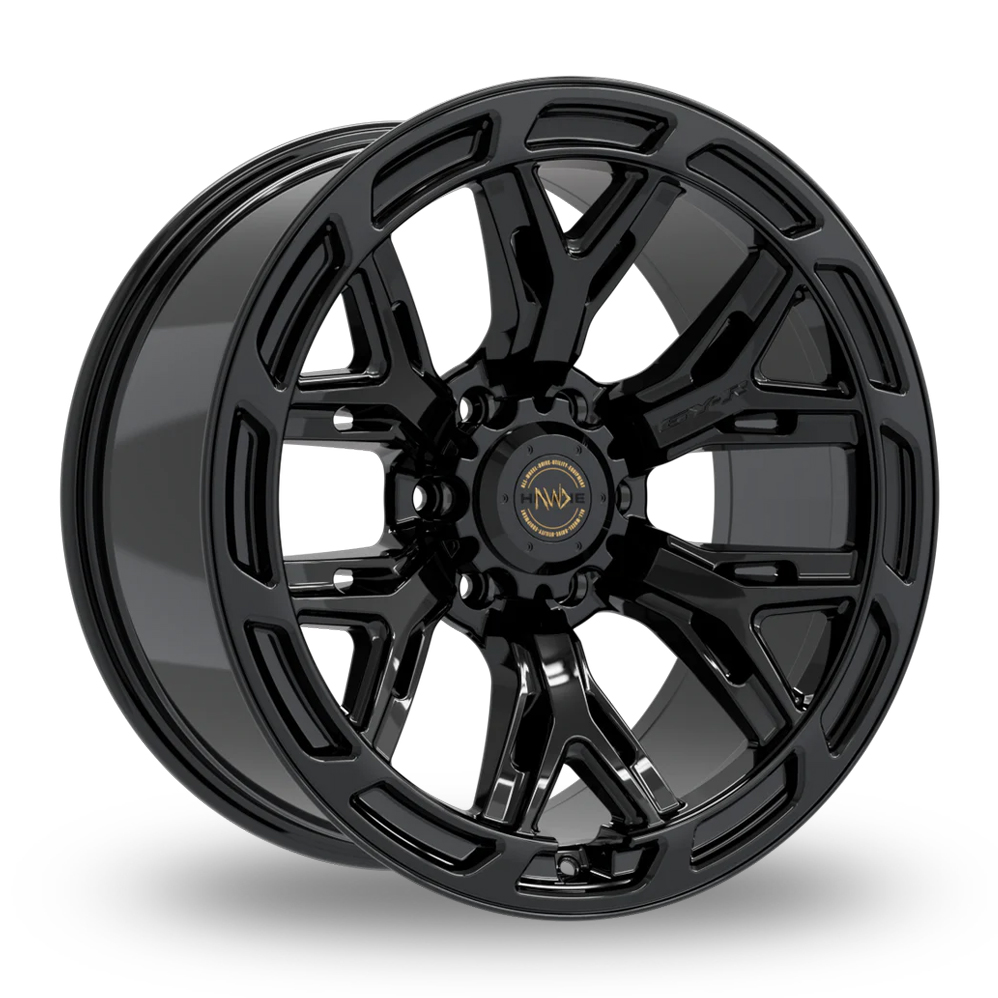 Hawke 6YR Gloss Black Alloy Wheels