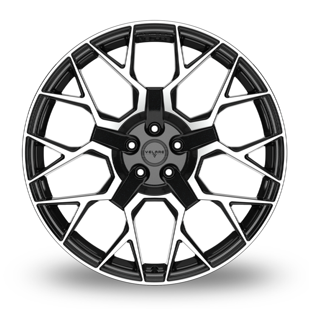 22" Velare VLR02 Gloss Black Machined Alloy Wheels