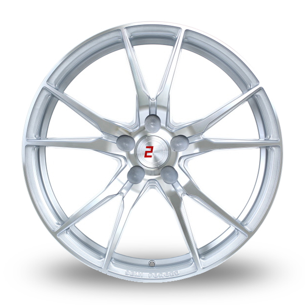 20" 2FORGE ZF2 Silver Polished Alloy Wheels