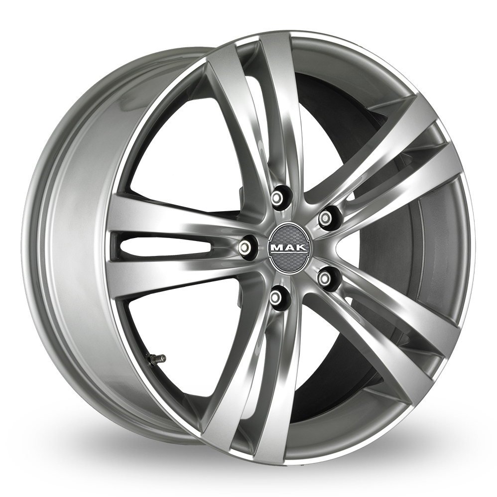 14" MAK Zenith Hyper Silver Alloy Wheels