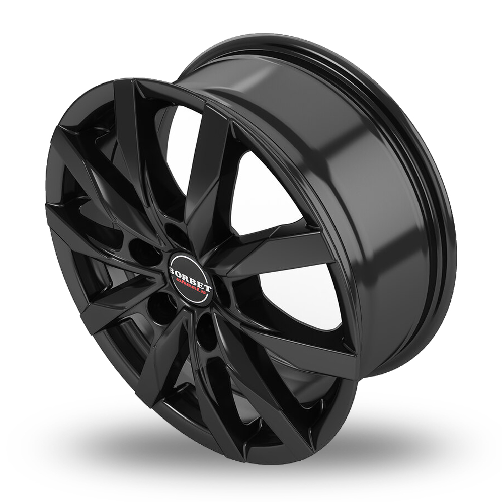 18" Borbet CW5 Matt Black Alloy Wheels