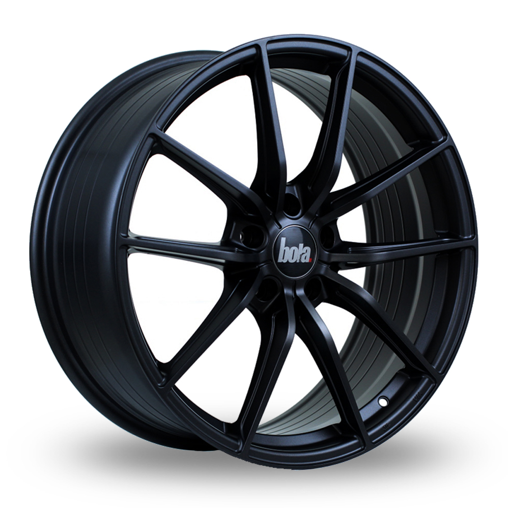 19" Bola FLC Matt Black Alloy Wheels