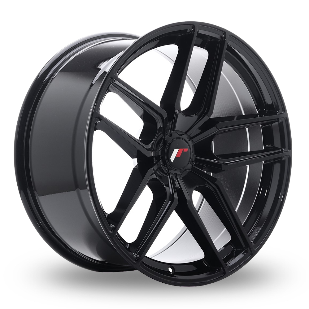 Japan Racing JR25 (10x20) (Custom Fitment) Gloss Black Alloy Wheels