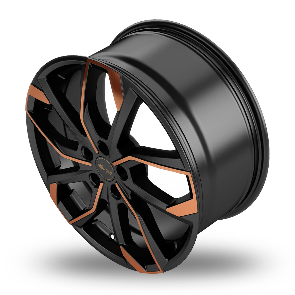 19" RC Design RC34 Matt Black Orange Alloy Wheels