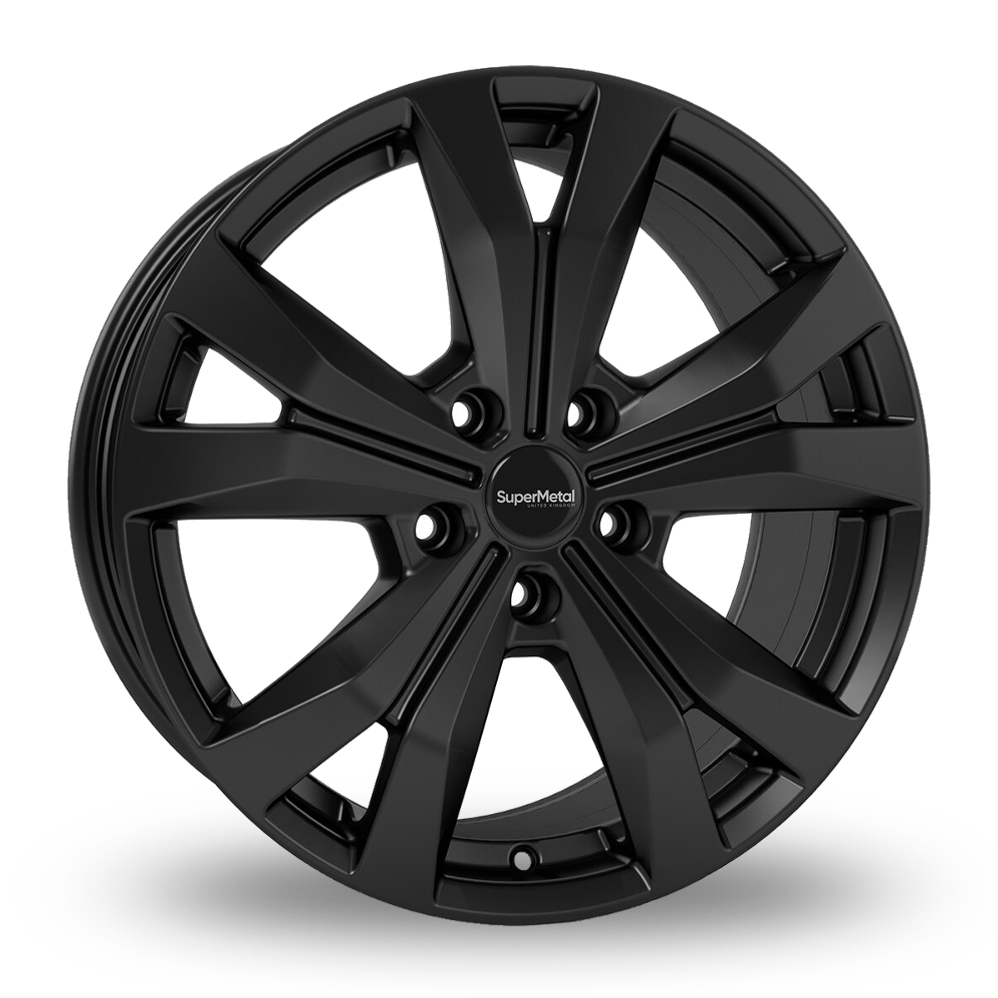 SuperMetal Bullet Satin Black Alloy Wheels