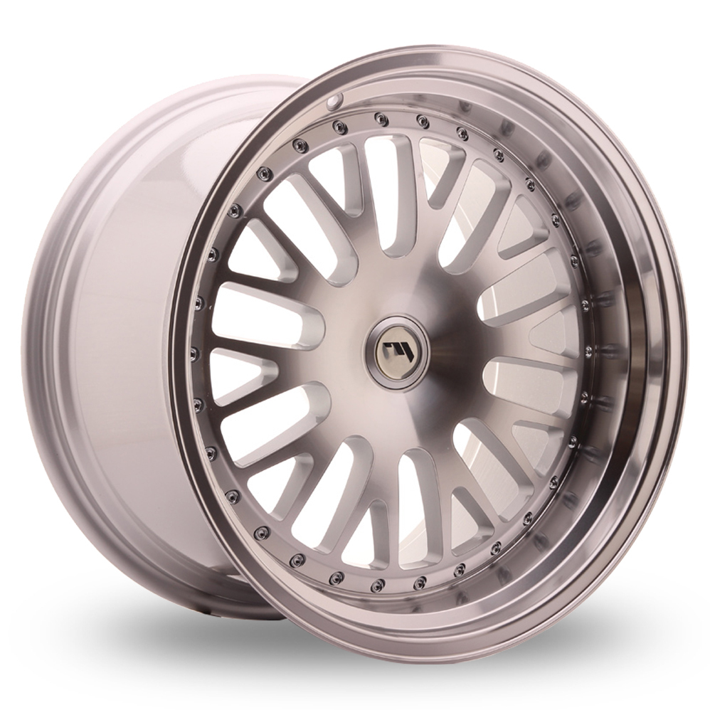Japan Racing JR10 (11x19) (Custom Fitment) Silver Machined Face Alloy Wheels