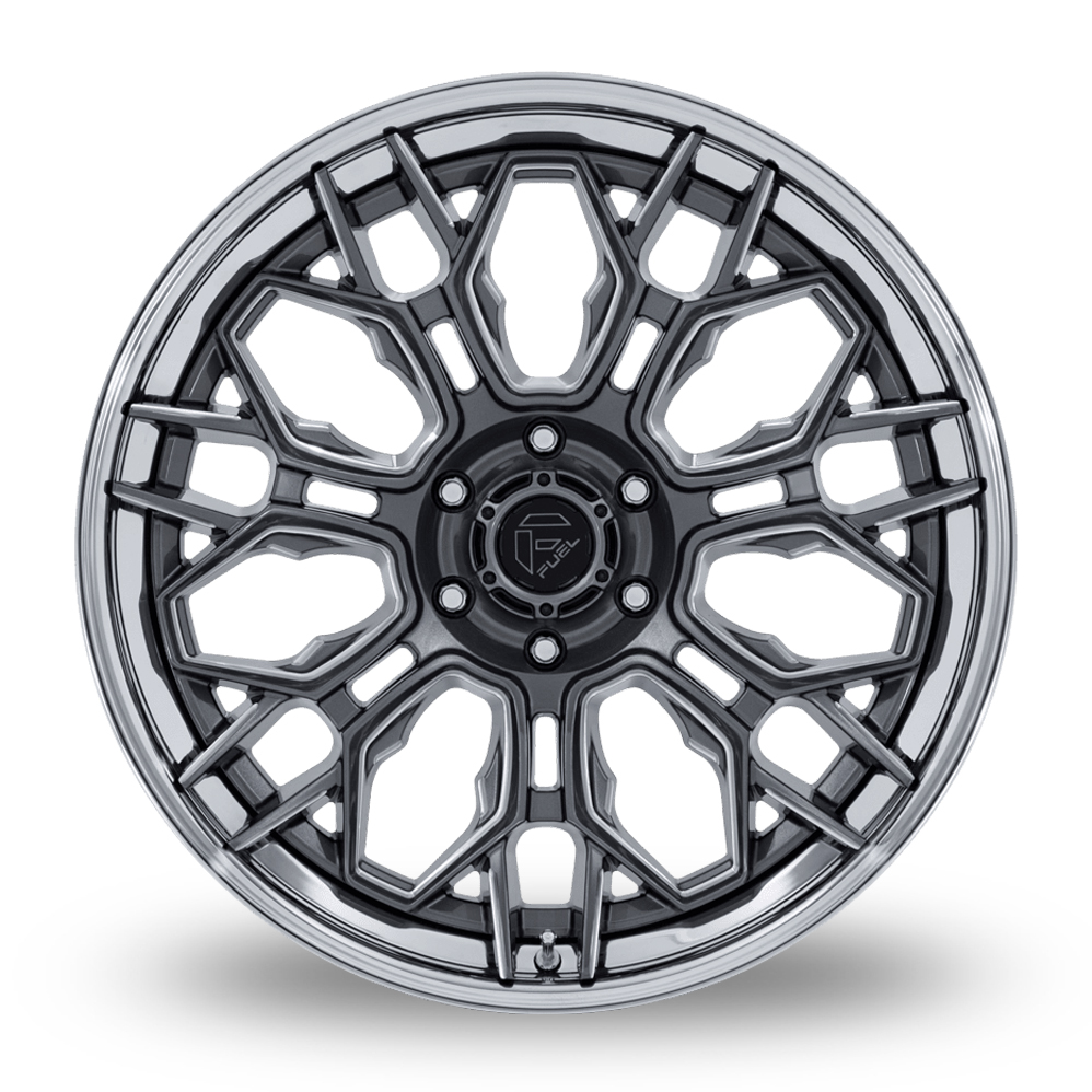 20" Fuel Off-Road FC409 Hive (USA Warehouse) Gloss Gunmetal With Chrome Lip Alloy Wheels