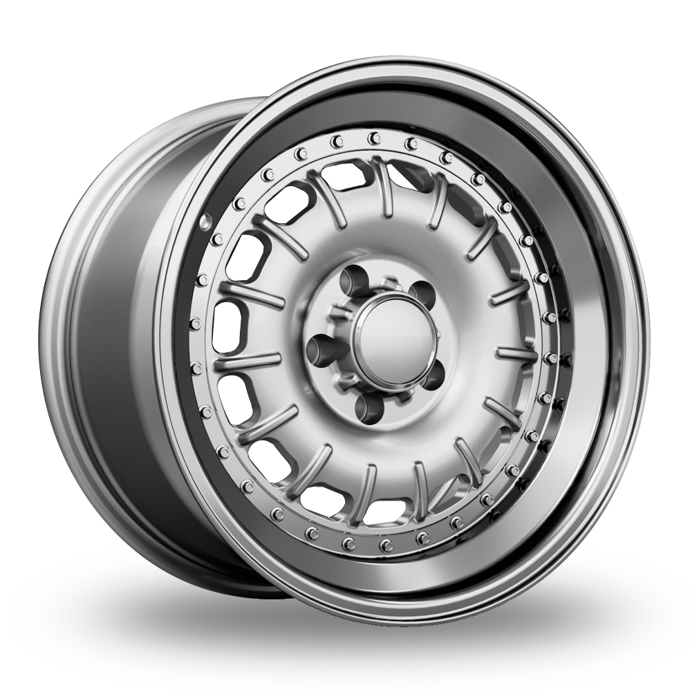 17" Cades Baroque Silver Alloy Wheels