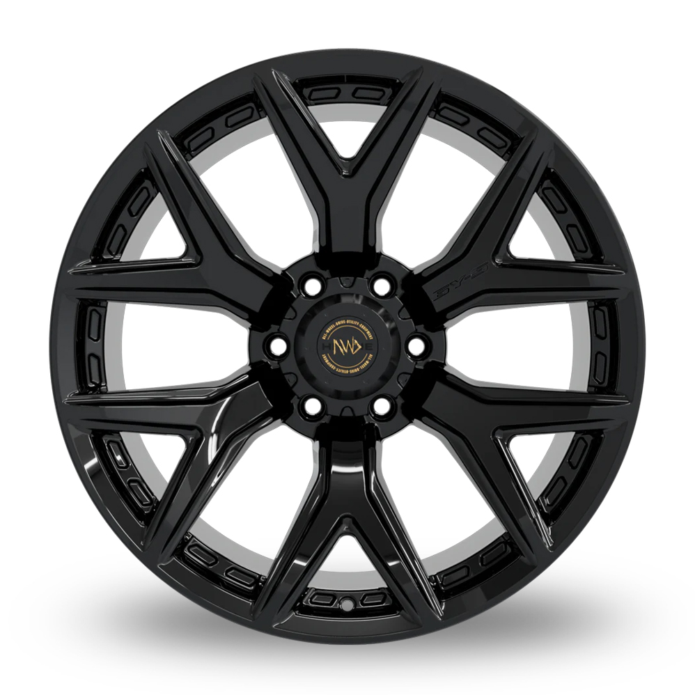 20" Hawke 6YS Gloss Black Alloy Wheels