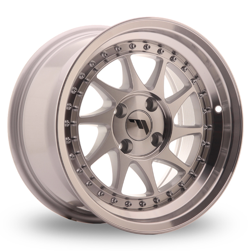 Japan Racing JR26 (8x17) (Custom Fitment) Silver Machined Face Alloy Wheels
