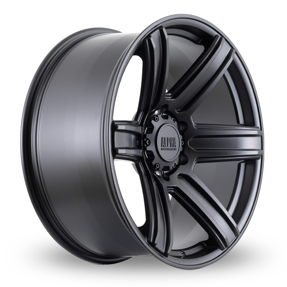 Alpha Off-Road Surge Satin Black Alloy Wheels