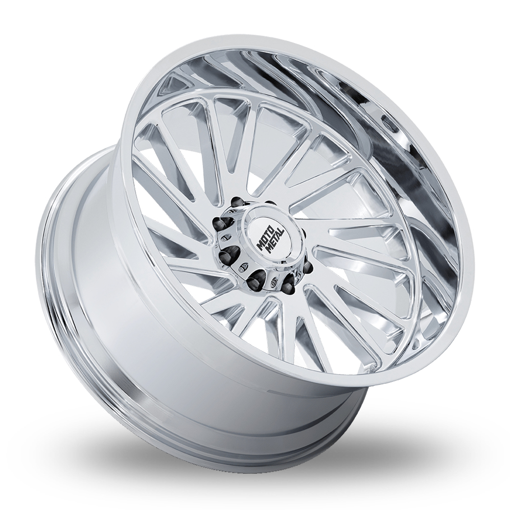 24" Moto Metal MO811 Combat (USA Warehouse) Chrome Alloy Wheels