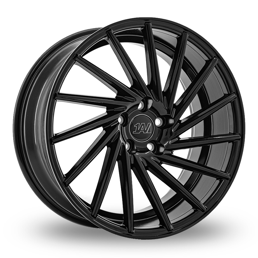 19" 1AV ZX1 Gloss Black Alloy Wheels