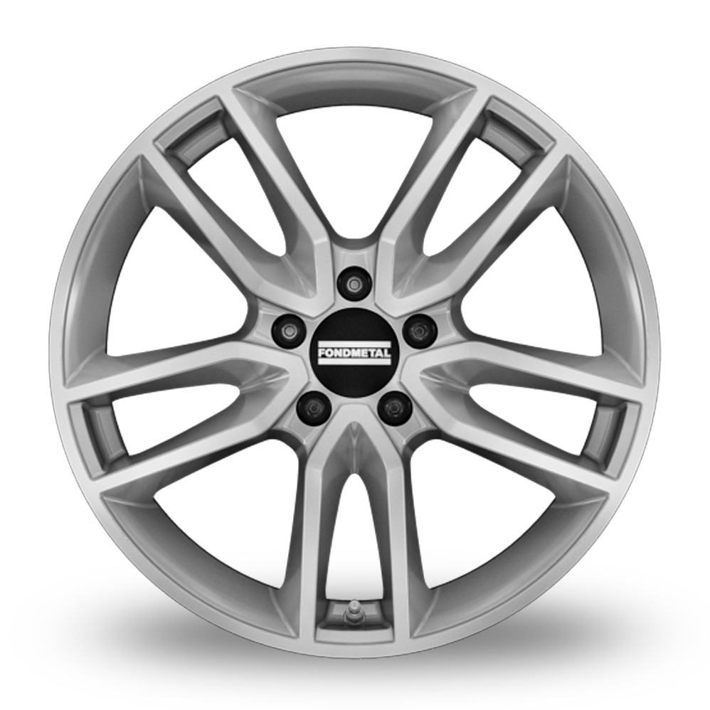 17" Fondmetal Koros Gloss Silver Alloy Wheels
