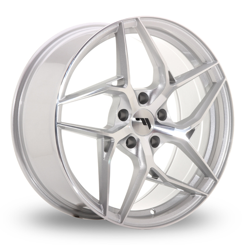 Japan Racing JR35 (8.5x19) (Custom Fitment) Silver Machined Face Alloy Wheels