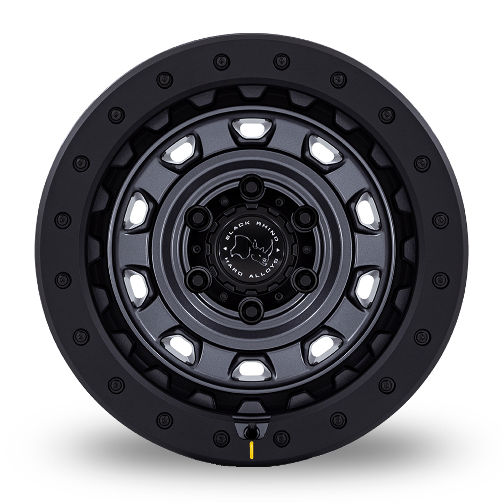 17" Black Rhino BR023 Xplorer (USA Warehouse) Matt Gunmetal With Matt Black Lip Alloy Wheels