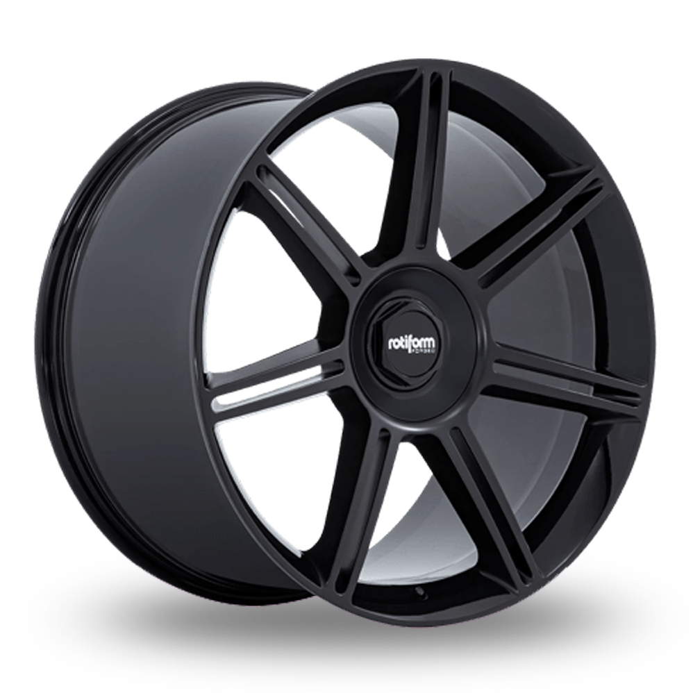 Rotiform FRA (USA Warehouse) Gloss Black With M Black Spokes Alloy Wheels