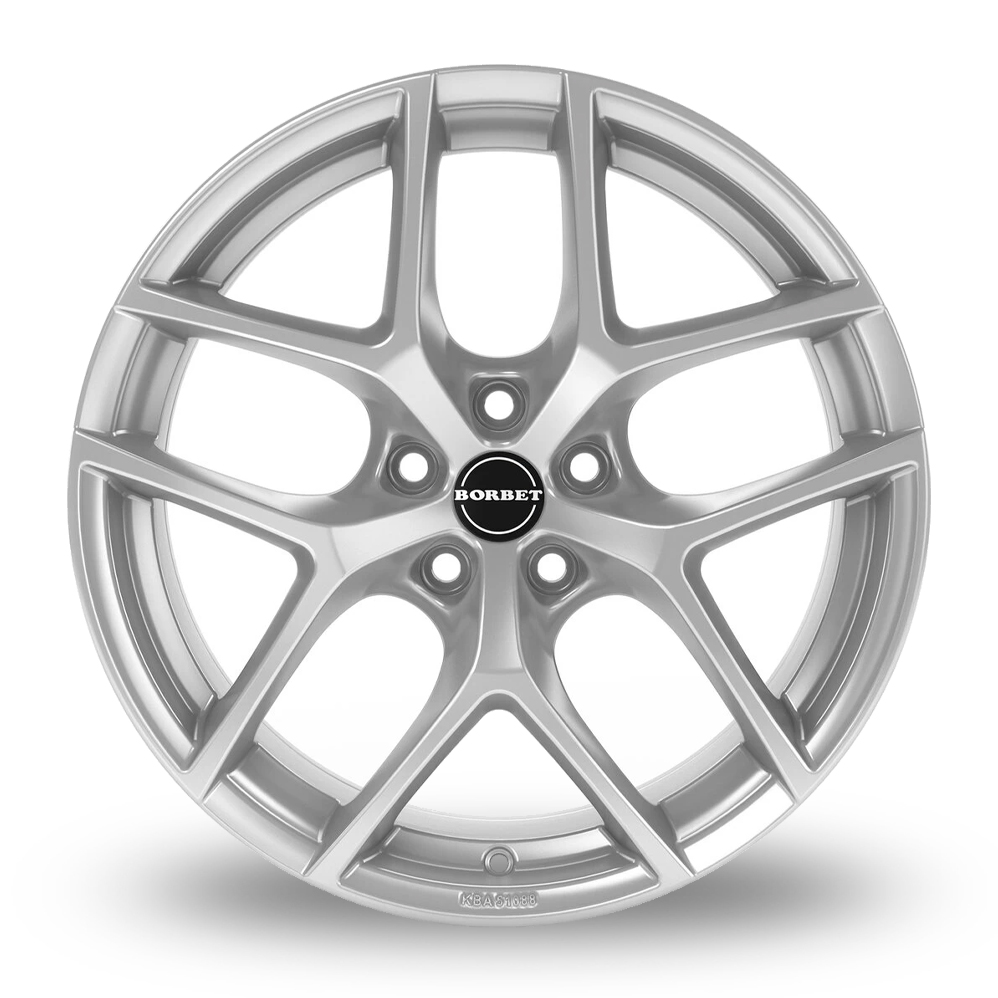 16" Borbet Y Crystal Silver Alloy Wheels