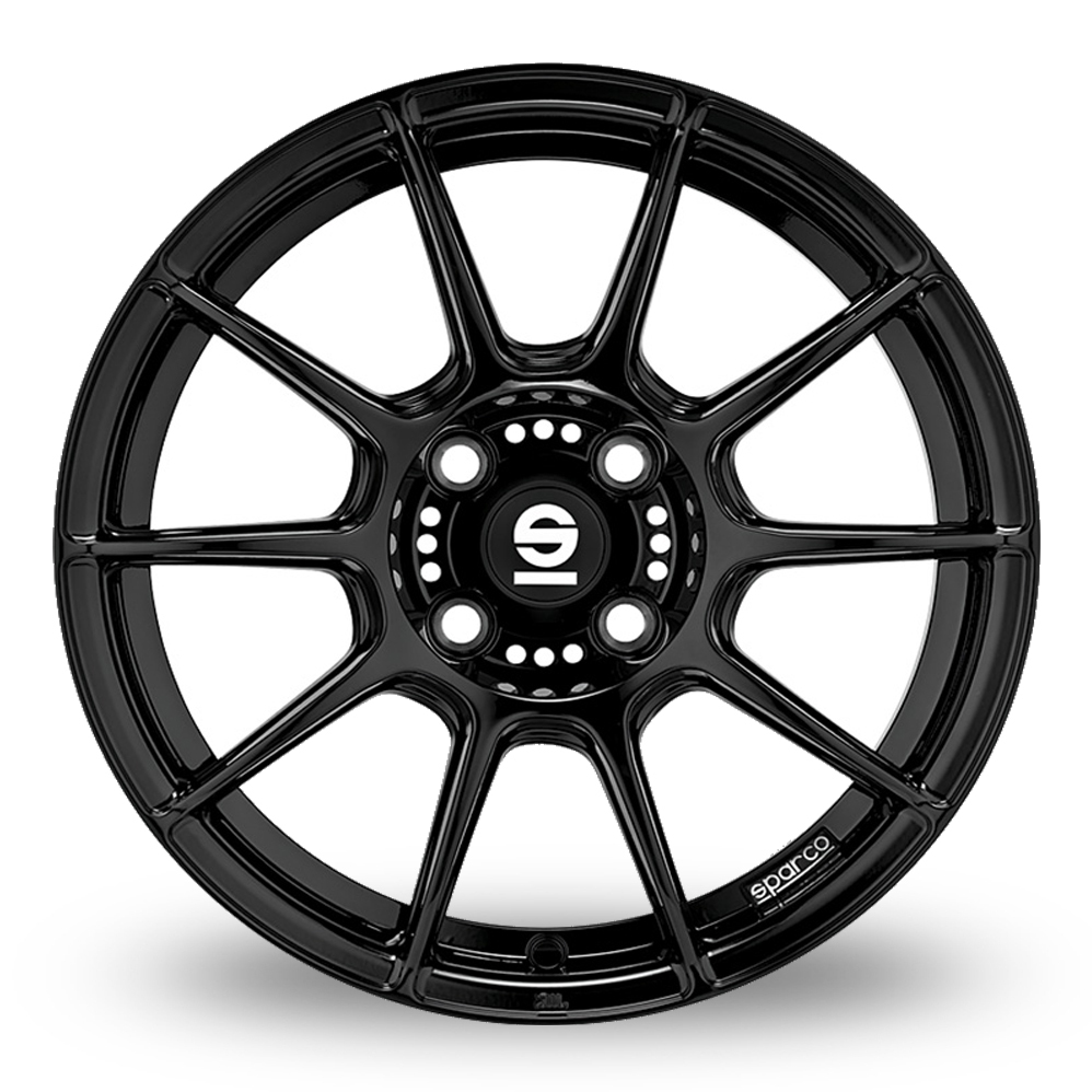 17" Sparco FF 1 Gloss Black Alloy Wheels