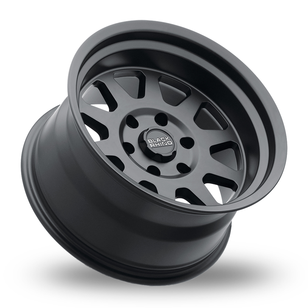 16" Black Rhino Stadium Matt Black Alloy Wheels