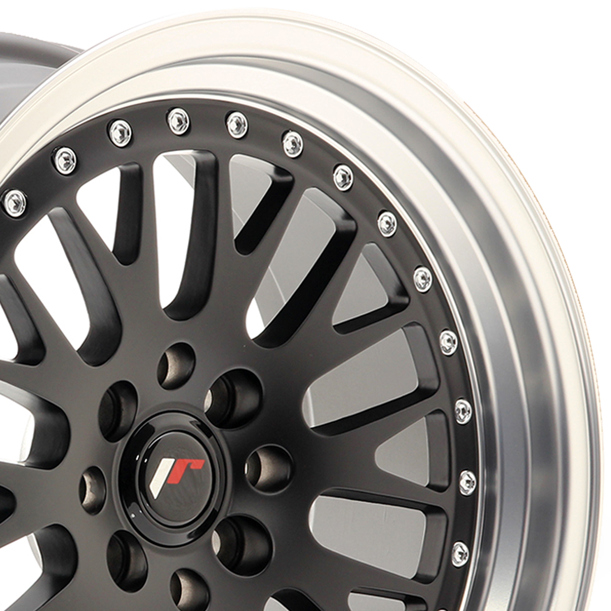 16" Japan Racing JR10 (8x16) Matt Black Machined Lip Alloy Wheels