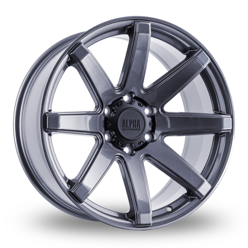 Alpha Off-Road Nomad Hyper Grey Alloy Wheels