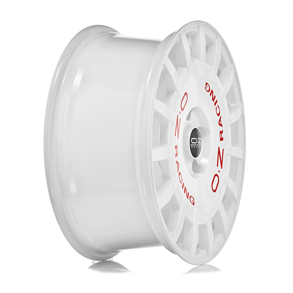 18" OZ Racing Rally Racing Race White Red Lettering Alloy Wheels