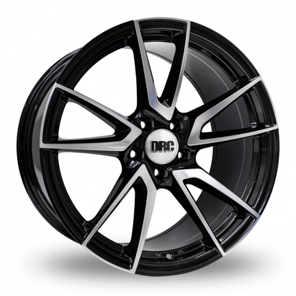 DRC DLA Gloss Black Polished Alloy Wheels