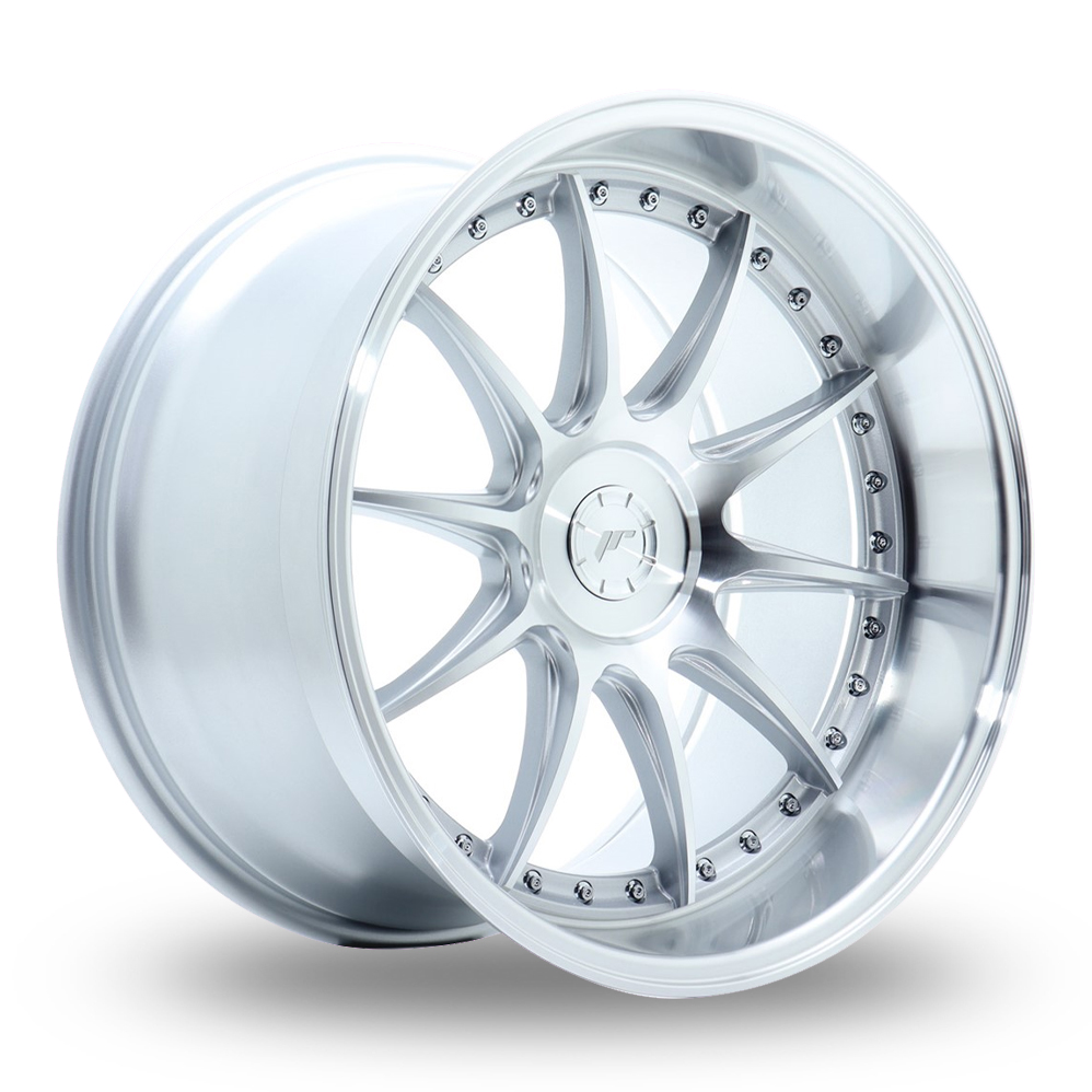 Japan Racing JR41 (11x19) (Custom Fitment) Silver Machined Face Alloy Wheels