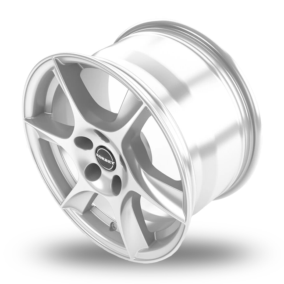 15" Borbet TL Brilliant Silver Alloy Wheels