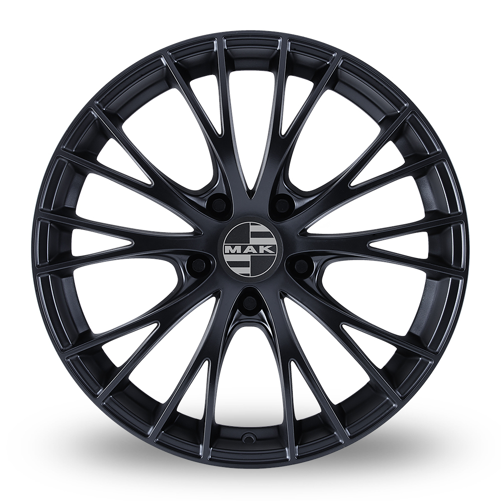 19" MAK Rennen Matt Black Alloy Wheels