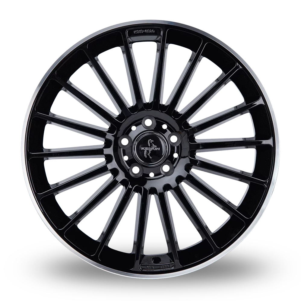 20" Keskin Tuning KT15 Black Polished Lip Alloy Wheels