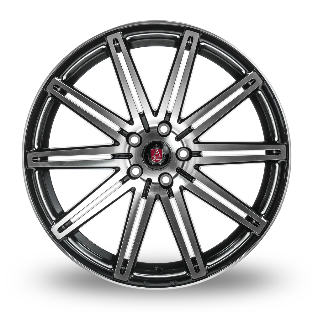 18" Axe EX15 Gloss Black Polished Alloy Wheels